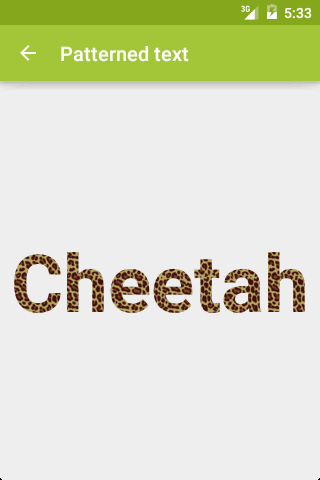 TextView with BitmapShader