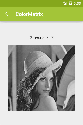 ColorMatrix: Grayscale