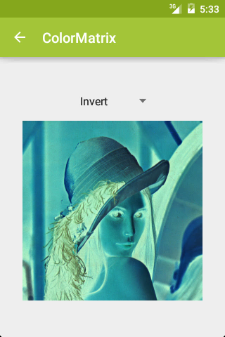 ColorMatrix: Invert