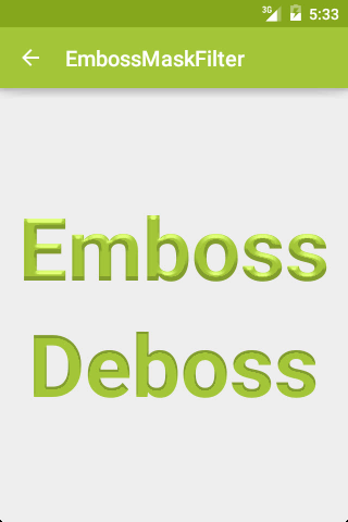 EmbossMaskFilter