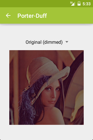 Dimmed original