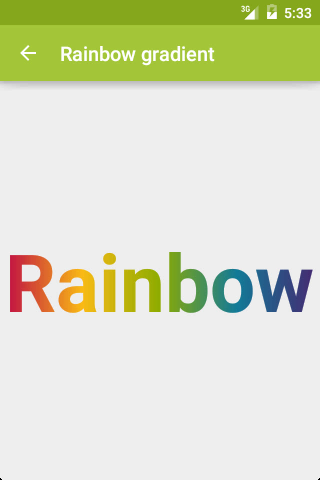 Rainbow LinearGradient